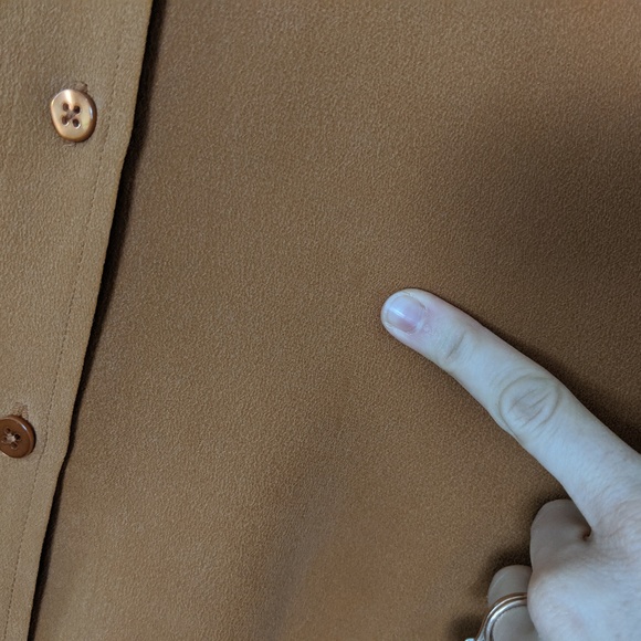 Everlane Silk Sleeveless Rust Orange Blouse, Small - Picture 7 of 8